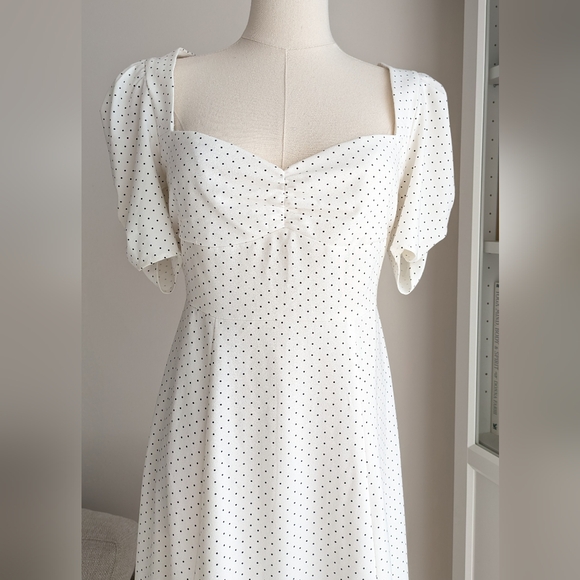 DANIELLE BERNSTEIN Puff Sleeve Midi Dress - Picture 9 of 9